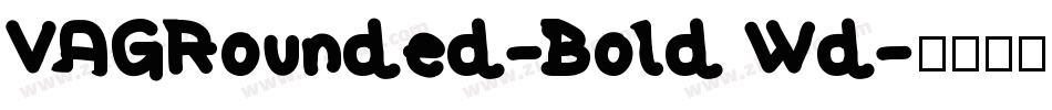VAGRounded-Bold Wd字体转换